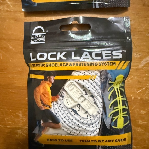 Elastic Shoelace & Fastening System - White - Picture 1 of 2